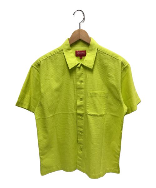 SUPREME（シュプリーム）Supreme (シュプリーム) pinhole s/s shirt 黄緑 サイズ:Sの古着・服飾アイテム