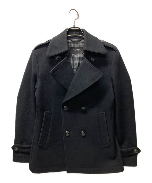 BURBERRY BLACK LABEL（バーバリーブラックレーベル）BURBERRY BLACK LABEL (バーバリーブラックレーベル) Pコート ブラック サイズ:Mの古着・服飾アイテム