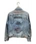 Hysteric Glamour (ヒステリックグラマー) FERGADELIC METALプリントUSED加工デニムGジャン インディゴ サイズ:M：17800円