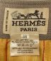 中古・古着 HERMES (エルメス) 総柄カシミア混ノーカラージャケット ベージュ サイズ:38：78000円