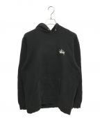 stussyステューシー）の古着「Basic Stussy Hoodie」｜ブラック