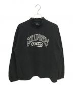 stussyステューシー）の古着「TRIBUTE TERRY MOCK NECK」｜ブラック