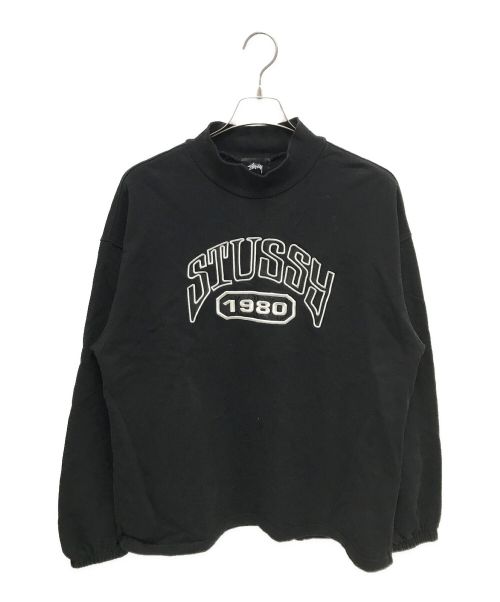 stussy（ステューシー）stussy (ステューシー) TRIBUTE TERRY MOCK NECK ブラック サイズ:Mの古着・服飾アイテム