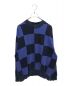 stussy（ステューシー）の古着「BLUR CHECKER FLEECE MOCK NECK」｜ブルー