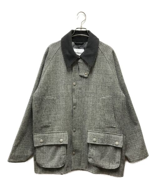 Barbour（バブアー）Barbour (バブアー) チェックツイードジャケット ホワイト×ブラック サイズ:40の古着・服飾アイテム