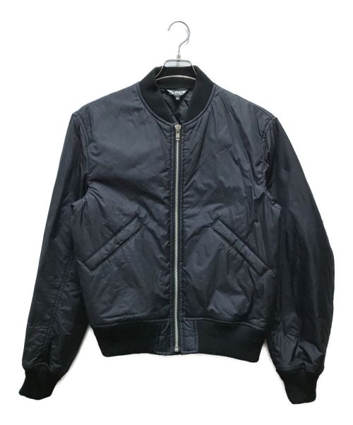 BLACK COMME des GARCONS（ブラック コムデギャルソン）BLACK COMME des GARCONS (ブラック コムデギャルソン) MA-1ジャケット ブラック サイズ:XXLの古着・服飾アイテム