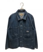 stussyステューシー）の古着「Denim Chore JACKET」｜インディゴ