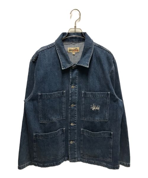 stussy（ステューシー）stussy (ステューシー) Denim Chore JACKET インディゴ サイズ:Mの古着・服飾アイテム