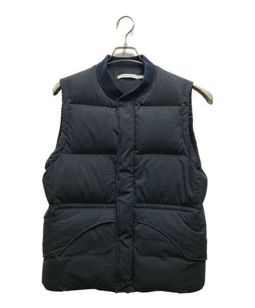 nonnative（ノンネイティブ）nonnative (ノンネイティブ) IKER DOWN VEST C/N TYPEWRITER ネイビー サイズ:1の古着・服飾アイテム