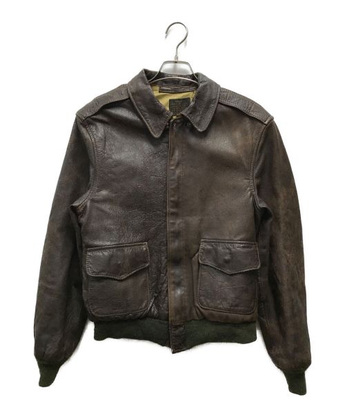 AVIREX（アヴィレックス）AVIREX (アヴィレックス) A-2レザージャケット ブラウン サイズ:40の古着・服飾アイテム