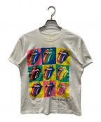 ROLLING STONESローリングストーンズ）の古着「ヴィンテージプリントTシャツ」｜ホワイト