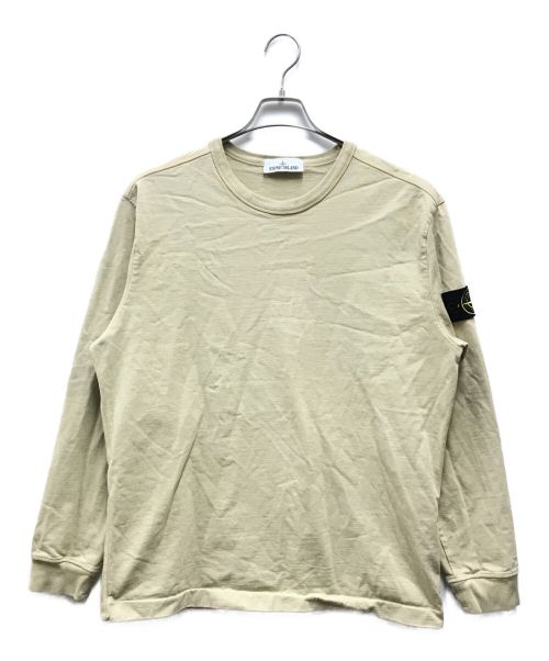 STONE ISLAND（ストーンアイランド）STONE ISLAND (ストーンアイランド) ロングスリーブTシャツ ベージュ サイズ:XLの古着・服飾アイテム