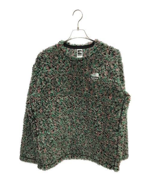 THE NORTH FACE（ザ ノース フェイス）THE NORTH FACE (ザ ノース フェイス) Supreme (シュプリーム) High Pile Fleece L/S Top グリーン サイズ:Sの古着・服飾アイテム