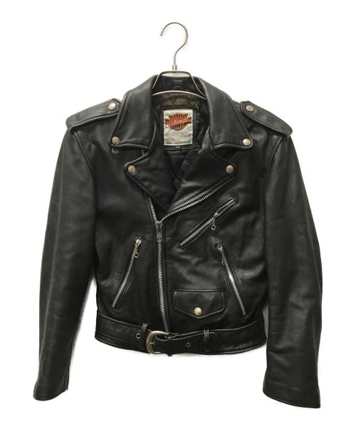 HARLEY-DAVIDSON（ハーレーダビッドソン）HARLEY-DAVIDSON (ハーレーダビッドソン) レザージャケット ブラック サイズ:36の古着・服飾アイテム