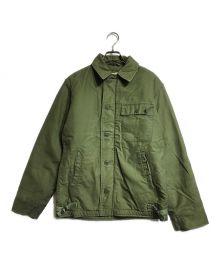 U'S NAVY（ユーエスネイビー）の古着「A-2デッキジャケット」｜オリーブ