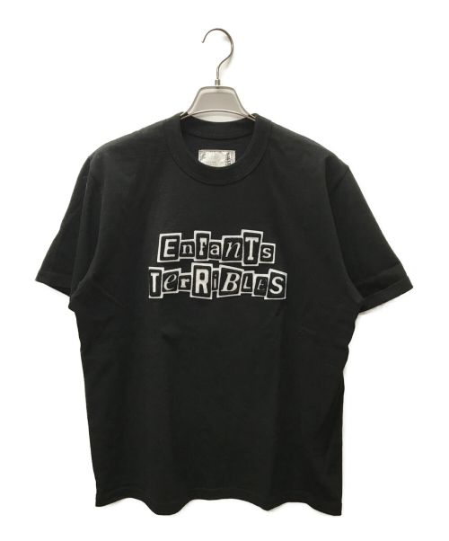 sacai（サカイ）sacai (サカイ) Jean Paul GAULTIER (ジャンポールゴルチェ) Enfants Terribles Emblem T-Shirt ブラック サイズ:4の古着・服飾アイテム