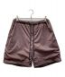 AURALEE（オーラリー）の古着「TERRY LINED LIGHT NYLON EASY SHORTS」｜パープル