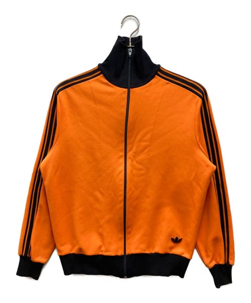 adidas（アディダス）adidas (アディダス) トラックジャケット オレンジ×ブラック サイズ:3の古着・服飾アイテム