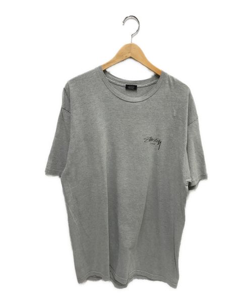 stussy（ステューシー）stussy (ステューシー) LOGO T-SHIRTS グレー サイズ:Lの古着・服飾アイテム