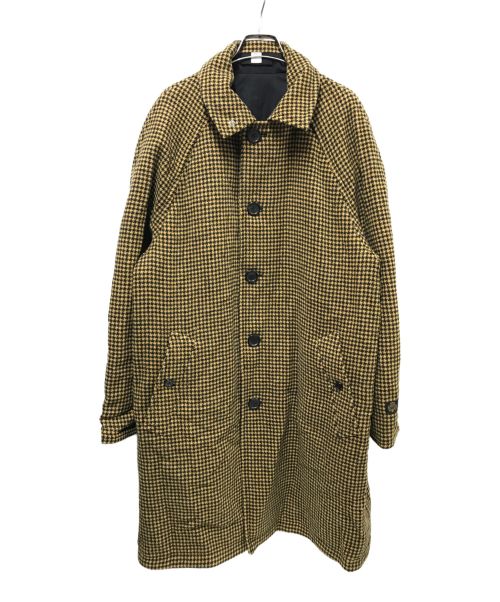 SUPREME（シュプリーム）SUPREME (シュプリーム) Houndstooth Overcoat ブラック×イエロー サイズ:Mの古着・服飾アイテム