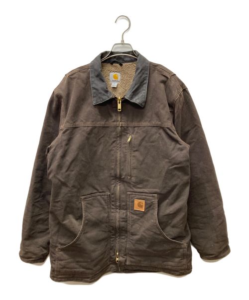 CarHartt（カーハート）CarHartt (カーハート) 裏ボアダックリッジコート ブラウン サイズ:Mの古着・服飾アイテム