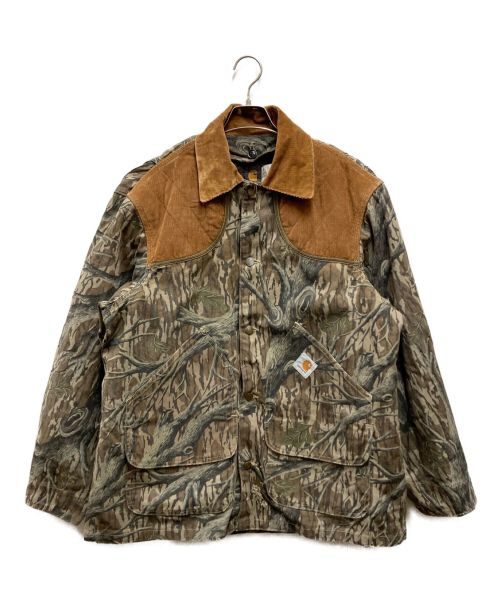 CarHartt（カーハート）CarHartt (カーハート) ブランケットライナーカモフラ柄ハンティングジャケット オリーブ サイズ:X LARGEの古着・服飾アイテム