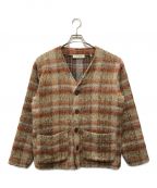 OUR LEGACYアワーレガシー）の古着「AMENT CHECK MOHAIR CARDIGAN」｜ブラウン