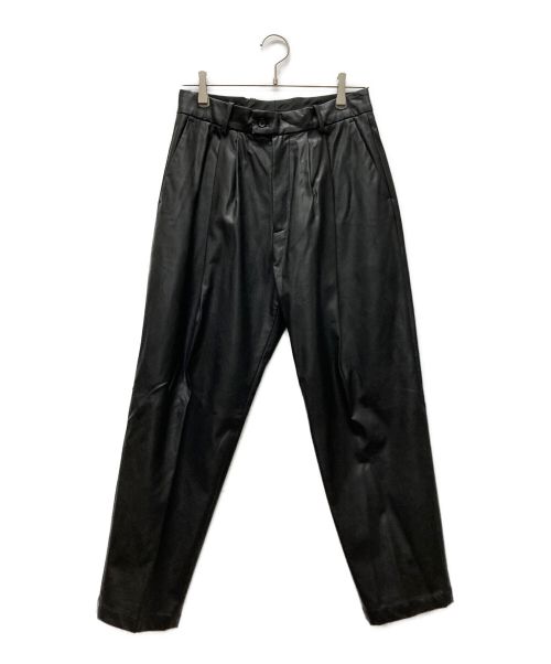 stein（シュタイン）stein (シュタイン) FAKE LEATHER TROUSERS ブラック サイズ:Sの古着・服飾アイテム