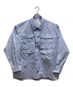 JUGEMジュゲム）の古着「CARRY TECH FIELD SHIRT」｜スカイブルー