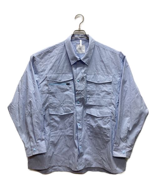 JUGEM（ジュゲム）JUGEM (ジュゲム) CARRY TECH FIELD SHIRT スカイブルー サイズ:Lの古着・服飾アイテム