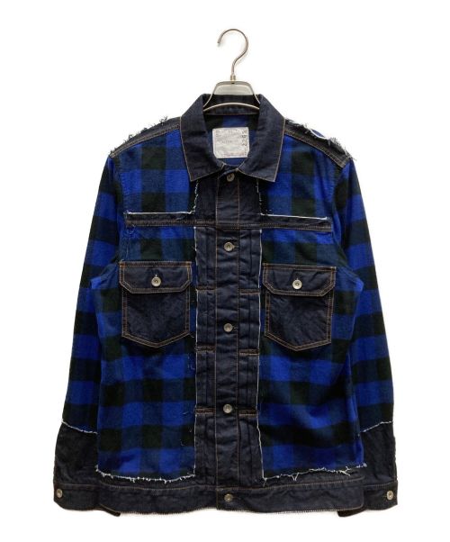 sacai（サカイ）sacai (サカイ) INSIDEOUT DENIM JACKET ネイビー サイズ:2の古着・服飾アイテム