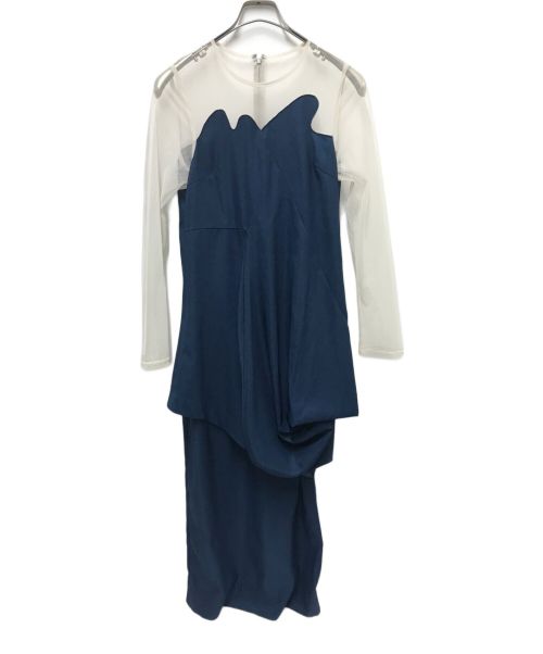 Ameri（アメリ）Ameri (アメリ) DEFORMATION DOCKING DRESS ブルー サイズ:Sの古着・服飾アイテム