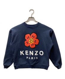 KENZO（ケンゾー）の古着「フラワープリントスウェット」｜ネイビー