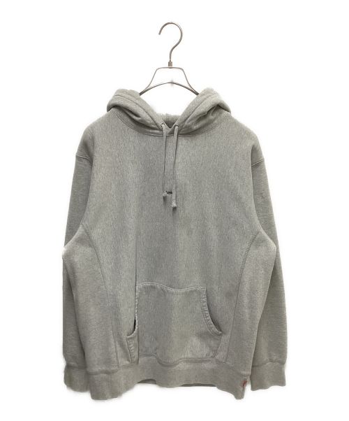 SUPREME（シュプリーム）Supreme (シュプリーム) Micro Logo Hooded Sweatshirt グレー サイズ:Largeの古着・服飾アイテム