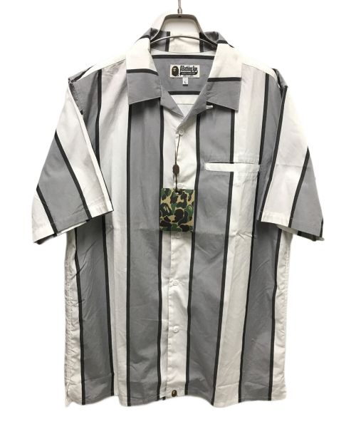 A BATHING APE（アベイシングエイプ）A BATHING APE (アベイシングエイプ) オープンカラーシャツ グレー サイズ:Lの古着・服飾アイテム