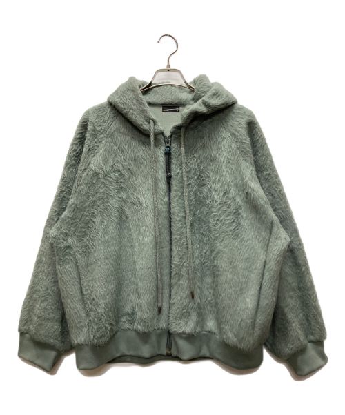 LAD MUSICIAN（ラッドミュージシャン）LAD MUSICIAN (ラッドミュージシャン) SHAGGY SWEAT ZIP PARKA グリーン サイズ:44の古着・服飾アイテム