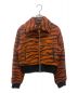 JOHN LAWRENCE SULLIVAN（ジョンローレンスサリバン）の古着「TIGER SHAGGY ZIP-UP JACKET タイガーシャギージップアップブルゾン」｜オレンジ