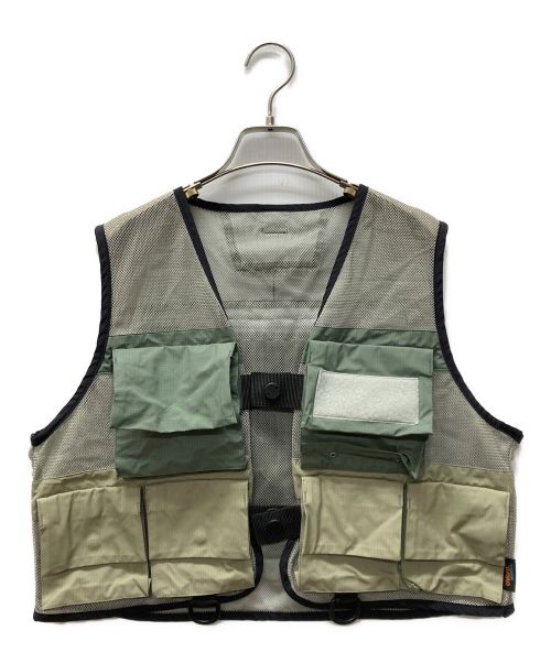 NEW BALANCE（ニューバランス）NEW BALANCE (ニューバランス) tokyo design studio (トーキョーデザインスタジオ) Snow peak (スノーピーク) Event Vest グリーン サイズ:Mの古着・服飾アイテム