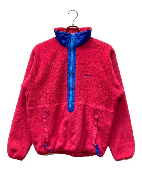 Patagonia（パタゴニア）Patagonia (パタゴニア) ハーフジップフリースプルオーバー ピンク サイズ:Mの古着・服飾アイテム