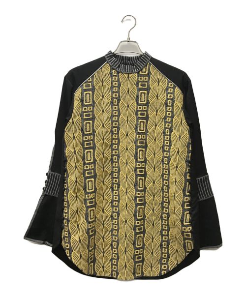 AOIWANAKA（アオイワナカ）AOIWANAKA (アオイワナカ) パイピング切替カットソー ブラック サイズ:2の古着・服飾アイテム