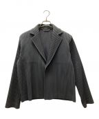 HOMME PLISSE ISSEY MIYAKEオムプリッセ イッセイ ミヤケ）の古着「TAILORED PLEATS 2 JACKET」｜チャコールグレー