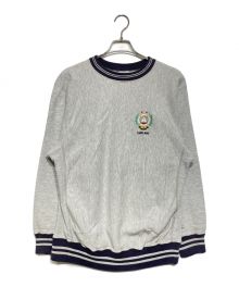 Champion（チャンピオン）の古着「90s刺繍リバースウィーブスウェット」｜グレー×ネイビー