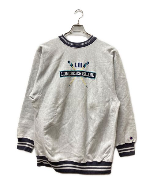 Champion（チャンピオン）Champion (チャンピオン) 刺繍リバースウィーブスウェット グレー サイズ:XXLの古着・服飾アイテム