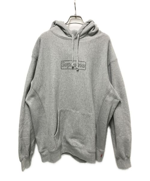 SUPREME（シュプリーム）SUPREME (シュプリーム) KAWS Chalk Box Logo Hooded Sweat Shirt グレー サイズ:Largeの古着・服飾アイテム