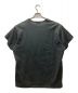 Yohji Yamamoto pour homme (ヨウジヤマモト プールオム) シワ加工ストライプTシャツ ブラック サイズ:3：10000円