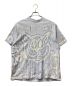 Acne studios（アクネ ストゥディオス）の古着「Beat Cat Bleached Print Logo T-shirt」｜スカイブルー