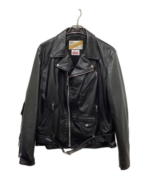 Schott（ショット）Schott (ショット) SUPREME (シュプリーム) Chief Tassel Perfect Jacket ブラック サイズ:Lの古着・服飾アイテム