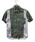COMME des GARCONS HOMME（コムデギャルソン オム）の古着「AD2010 半袖切替シャツ」｜グリーン