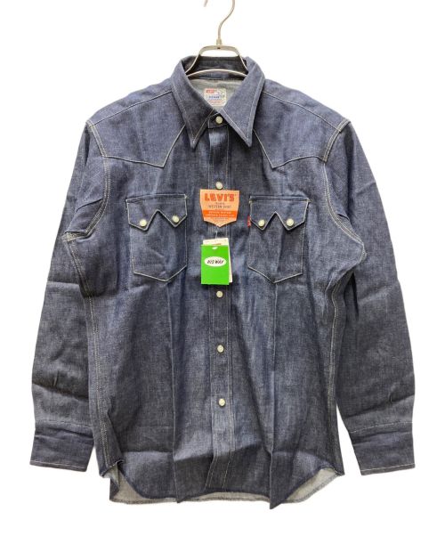 LEVI'S（リーバイス）LEVI'S (リーバイス) インディゴウエスタンシャツ ネイビー サイズ:SIZE M 未使用品の古着・服飾アイテム