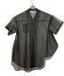 ENFOLD (エンフォルド) ASYMMETRY CIRCLE SHIRT CARDIGAN アシンメトリーシアーシャツ ブラック サイズ:38：12000円